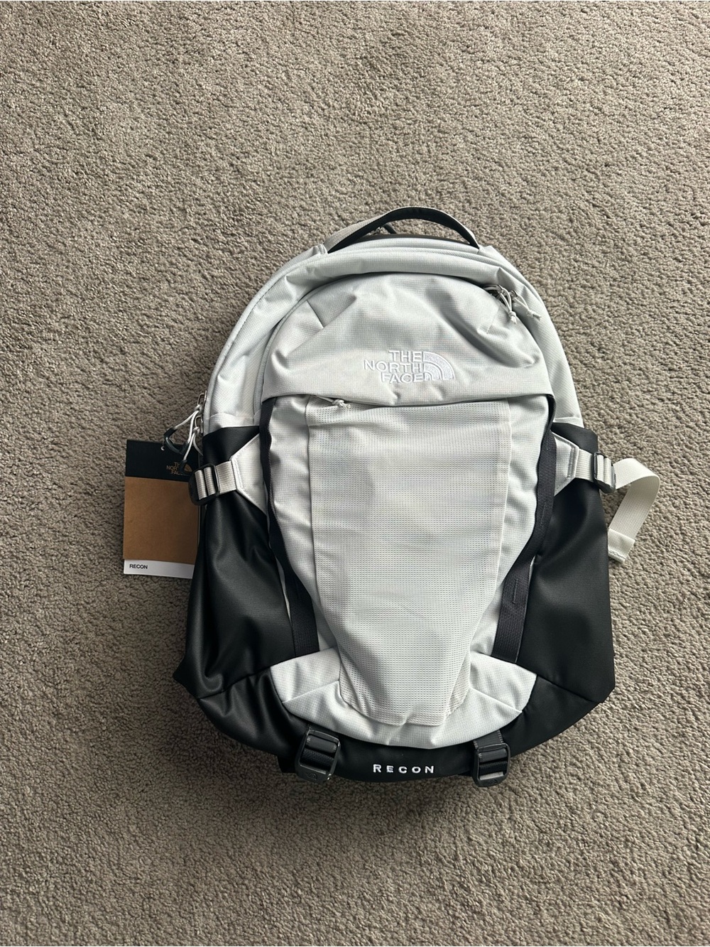 The North Face Surge Commuter Laptop Backpack - Light Gray and Black - Picture 6 of 16